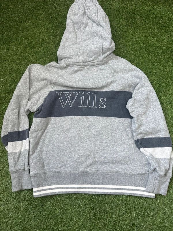 Jack Wills Grey Pullover Hoodie UK 6 Colour Block