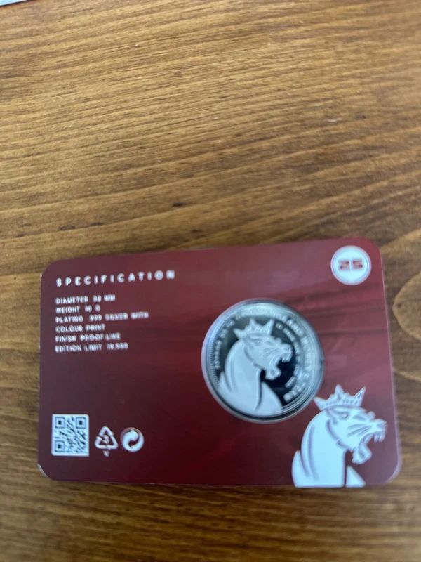 Englands womens team Champions of Europe coin