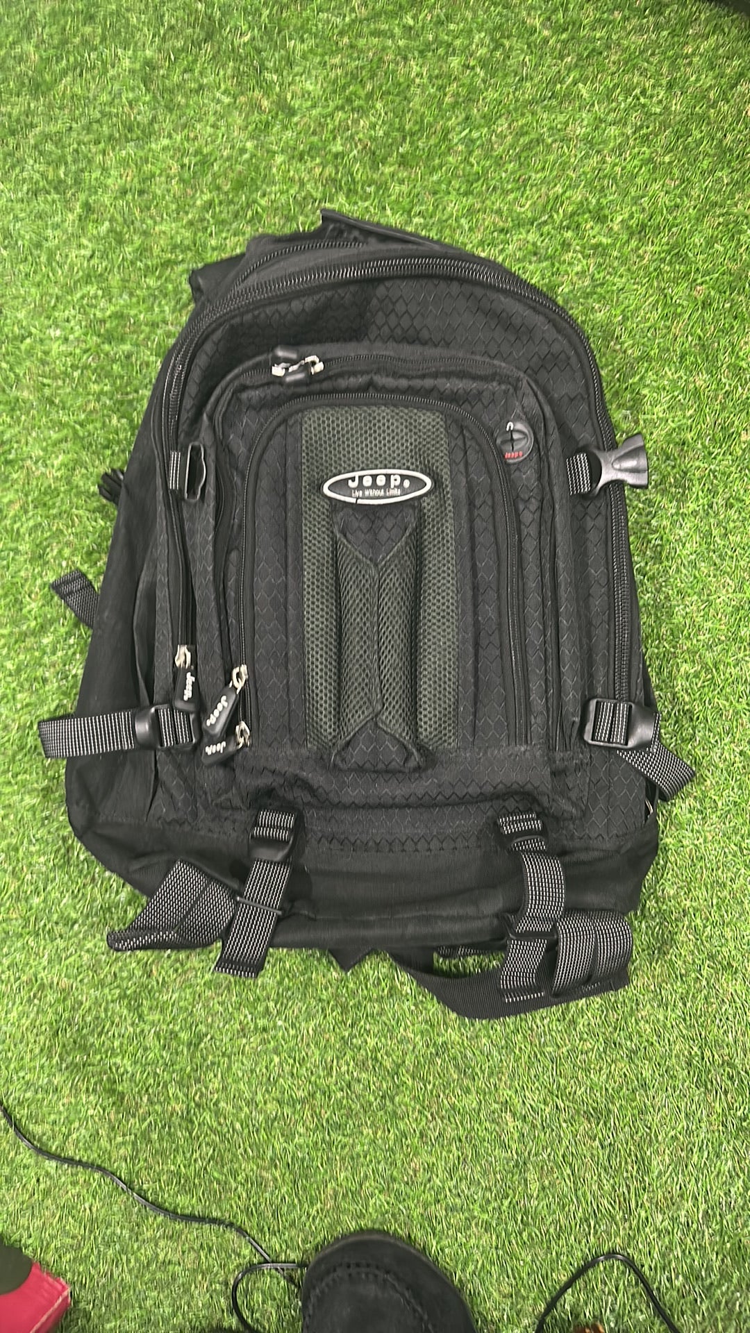 Jeep Multi-Compartment Utility Backpack Black