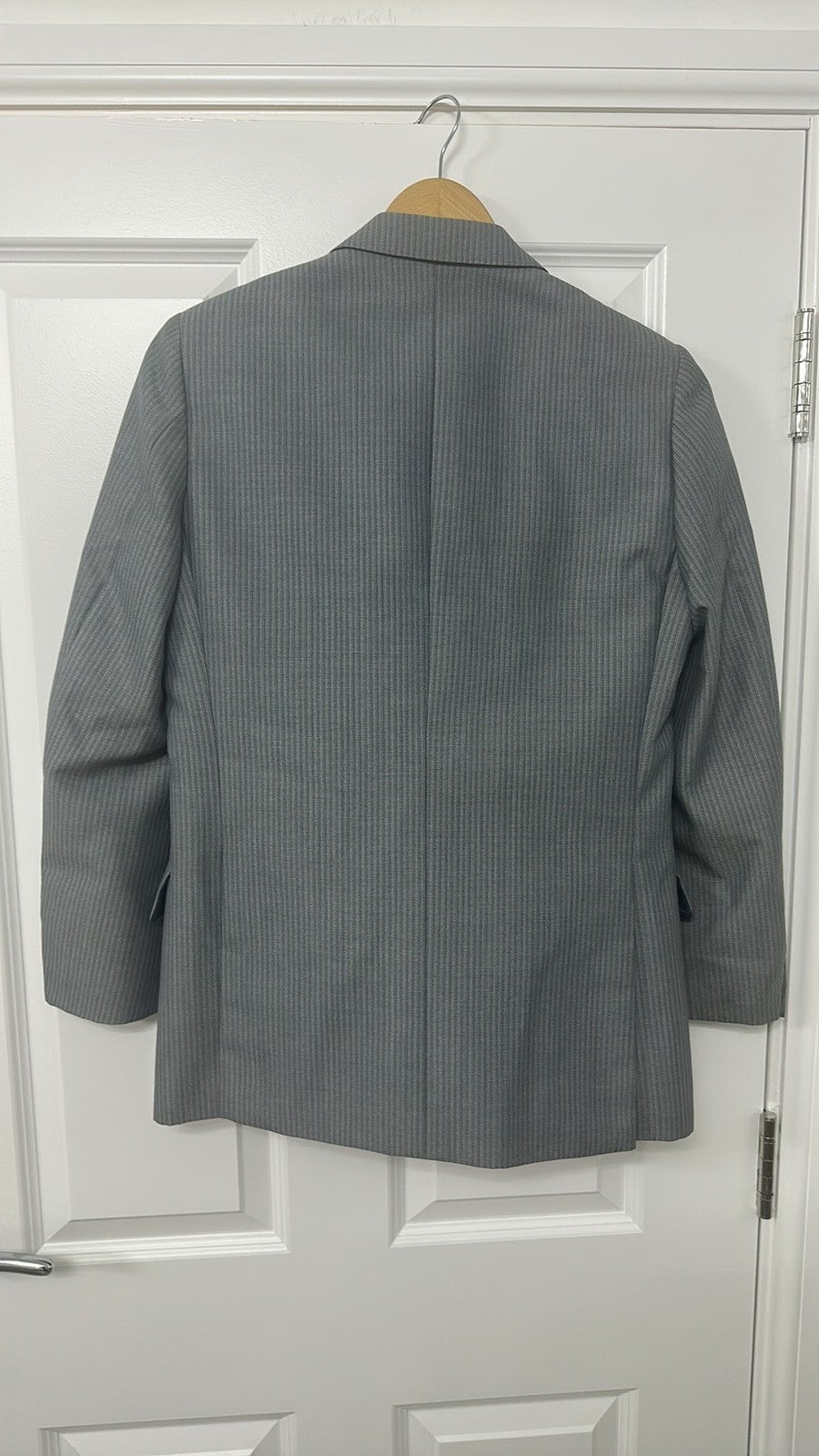 Vintage Ritex Swiss Made Grey Pinstripe Suit approx 38 inch chest approx waist32