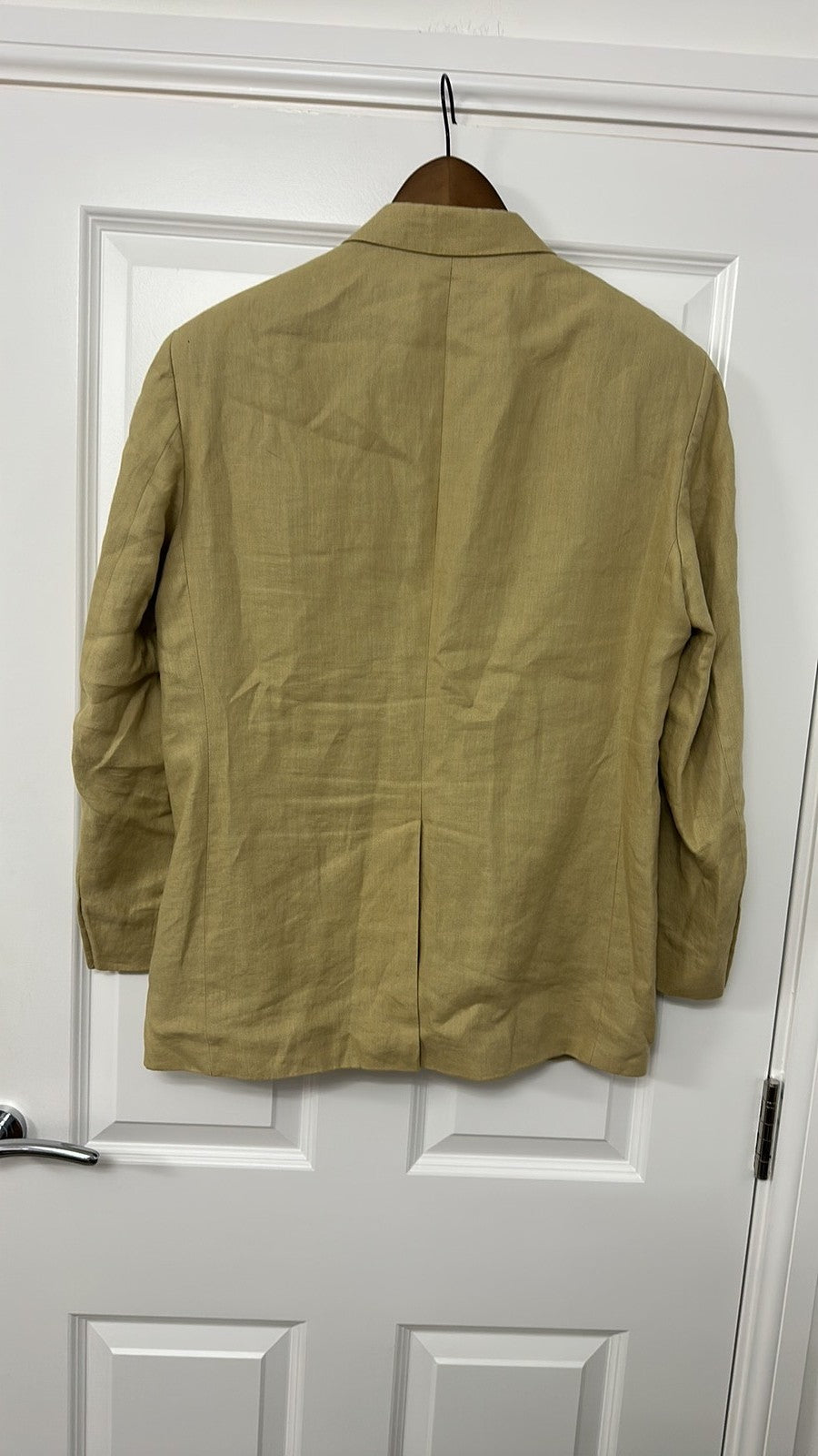 Marks & Spencer Collezione Linen Blend Blazer in Ochre Mustard size 40