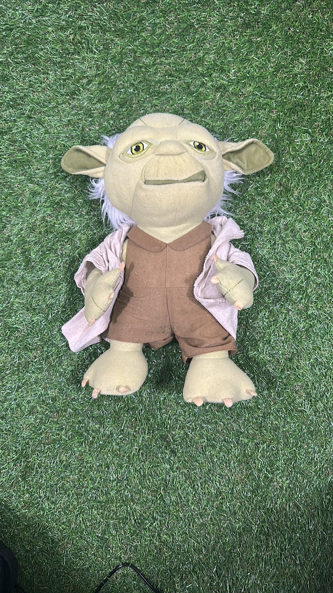 Vintage Star Wars Talking Yoda Plush with Moving Mouth