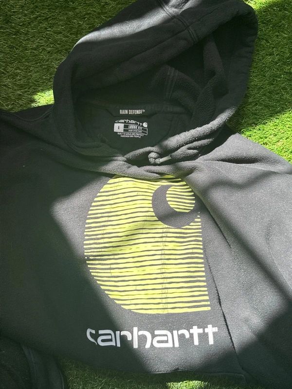 Black Carhartt Rain Defender Hoodie -Loose Fit