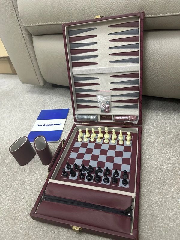 Studio Anne Carlton (SAC) Rare Vintage Backgammon And Chess Set