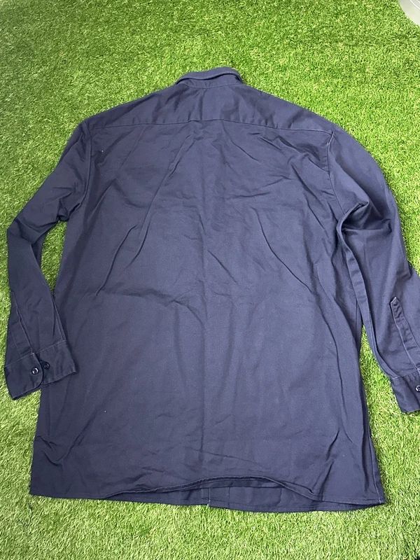Dickies XL Long sleeve work shirt in navy blue