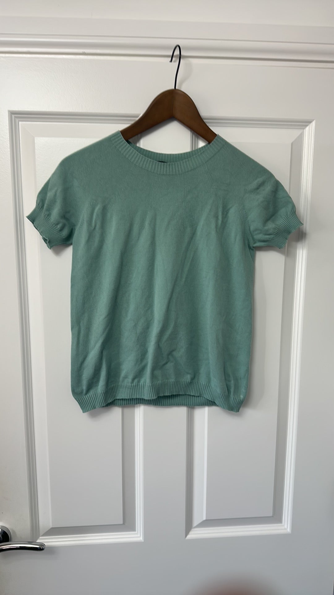 Weekend Max Mara Sage Green Knit T-Shirt size 10