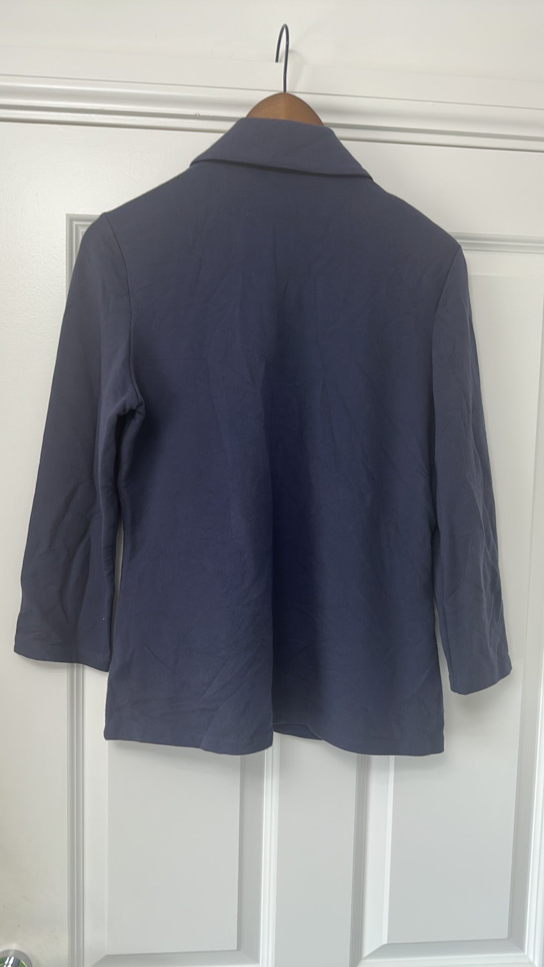 Dtlm by REPEAT Navy Blue Jersey Knit Two-Button Blazer size 40