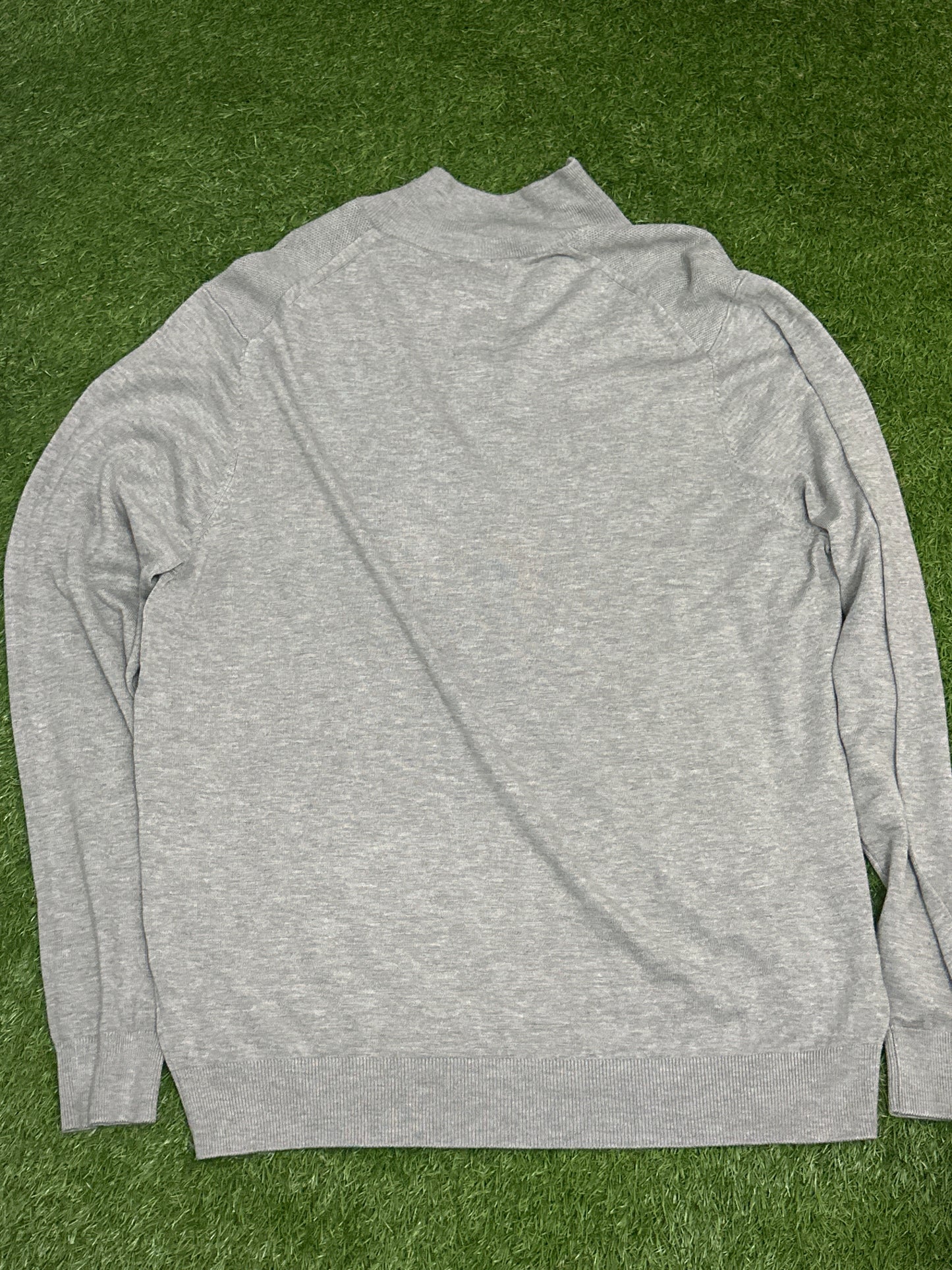 Men’s River Island quarter zip jumper in grey - XL - New