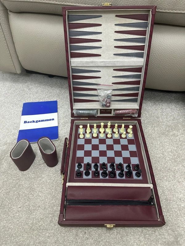 Studio Anne Carlton (SAC) Rare Vintage Backgammon And Chess Set