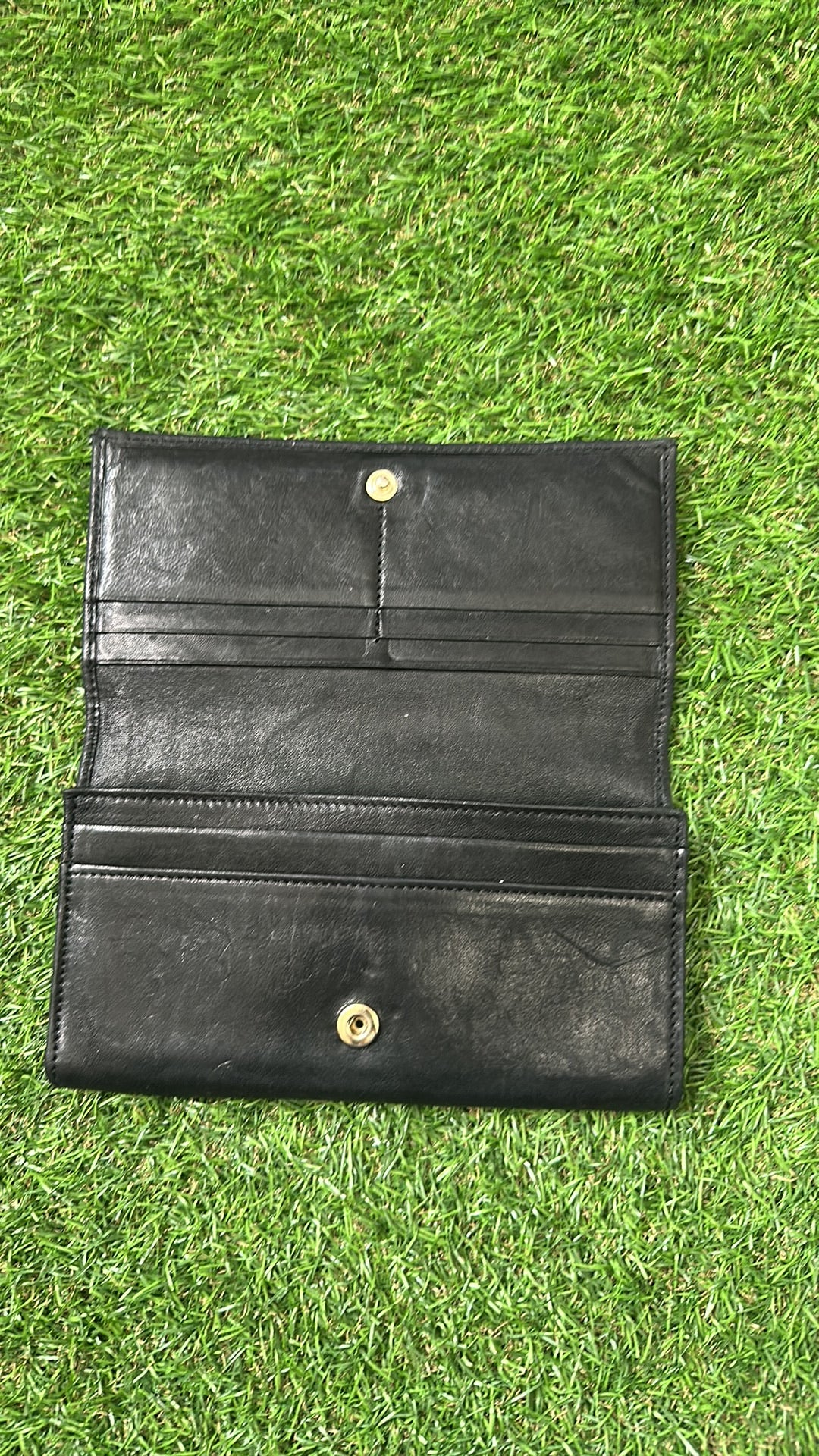 Authentic Jimmy Choo Black Leather Flap Wallet