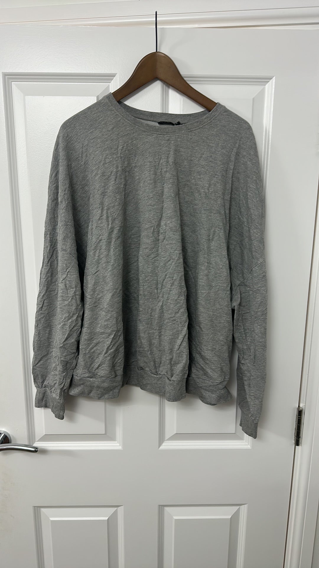 ASOS DESIGN Curve Oversized Grey Marl Sweatshirt size UK 22