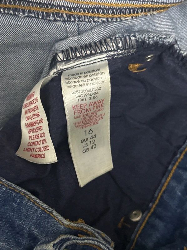 Evans blue jeans with side stripe EU 44 Size 16