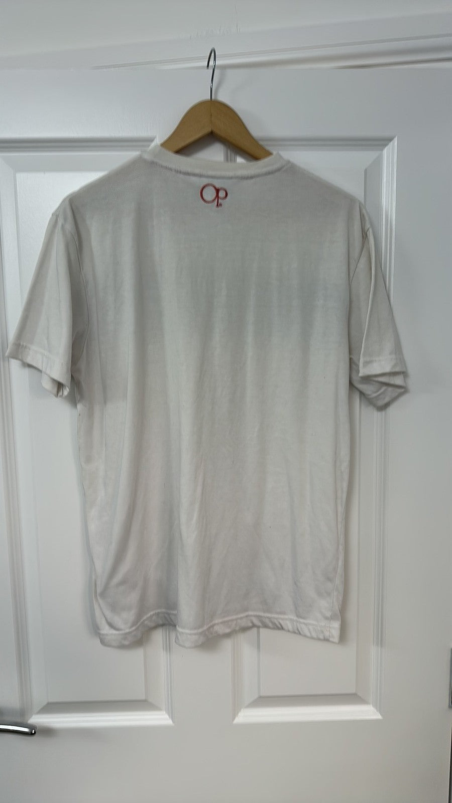 Vintage Ocean Pacific Striped T-Shirt White Small