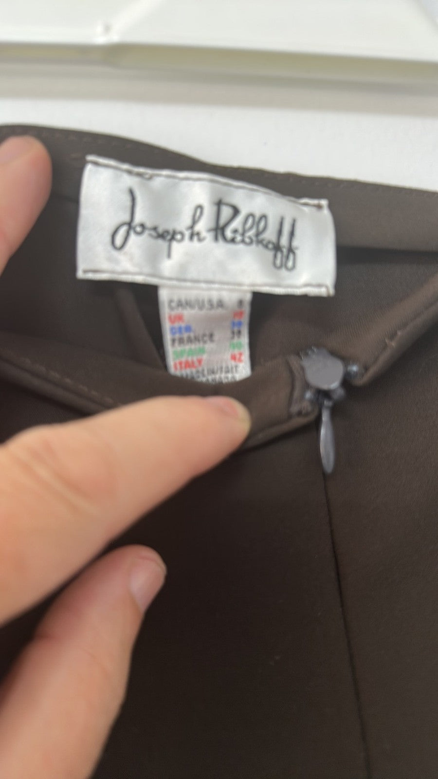 Joseph Ribkoff Vintage Brown Straight Leg Trousers UK size 10