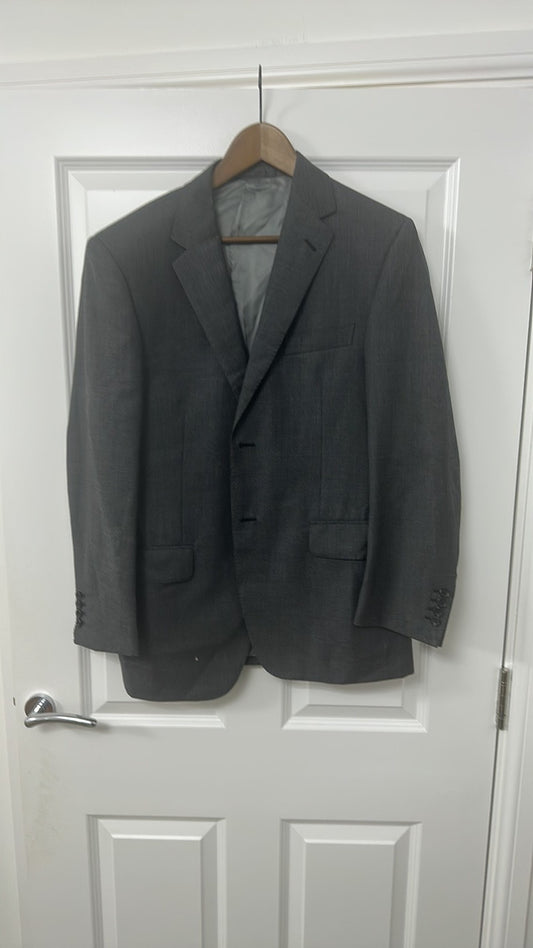 Marks & Spencer Luxury Pure New Wool Grey Suit Jacket 40S