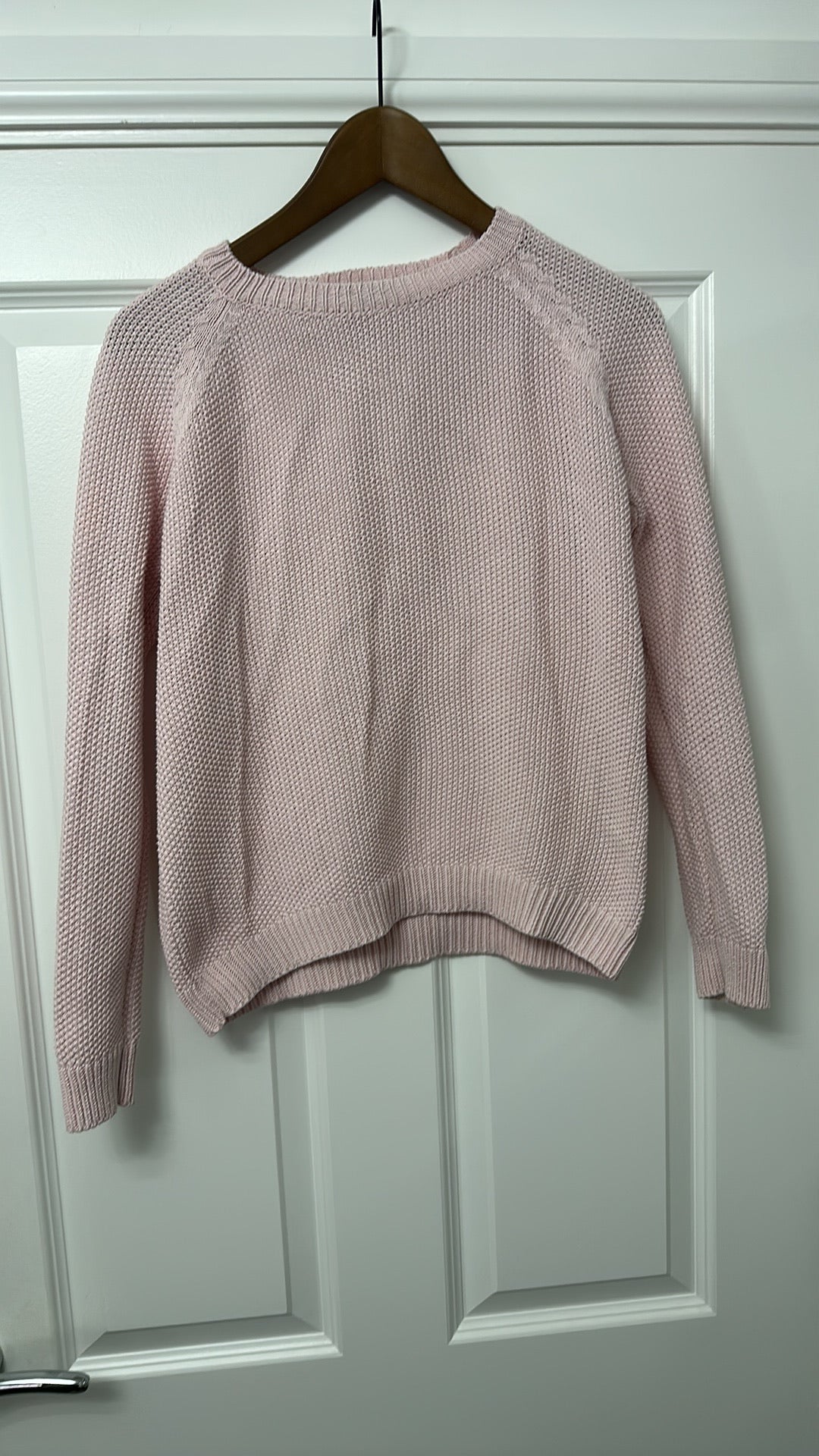 Weekend Max Mara Pastel Pink Cotton Knit Jumper size 10
