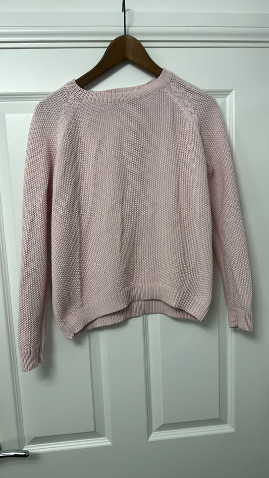 Weekend Max Mara Pastel Pink Cotton Knit Jumper size 10