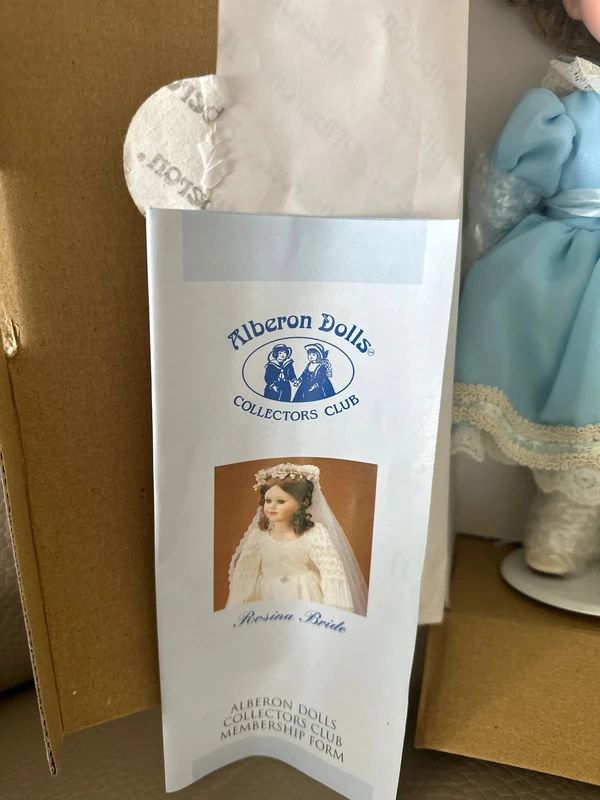 Alberon Collectors Club "Grace" porcelain doll