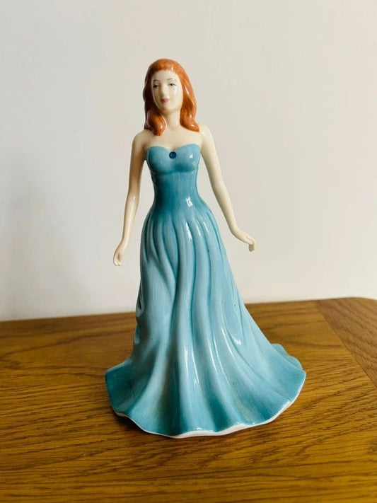 Royal Doulton " December " Turquoise Figurine