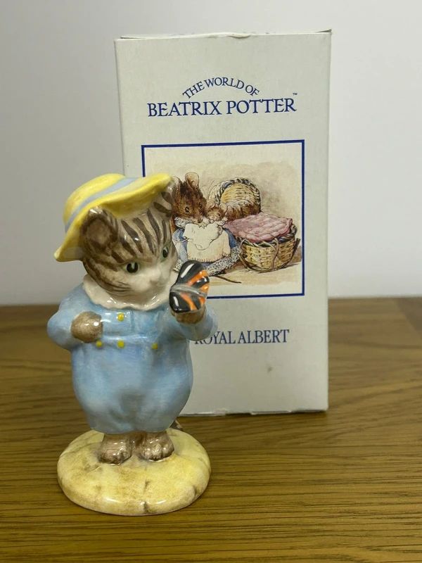 Royal Albert Beatrix Potter "Tom Kitten and Butterfly” with original box