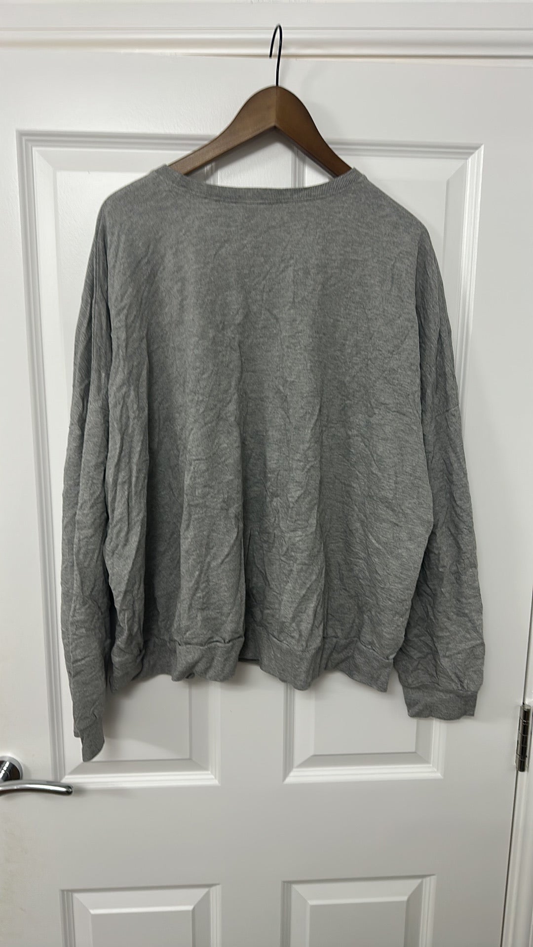 ASOS DESIGN Curve Oversized Grey Marl Sweatshirt size UK 22
