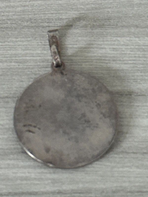 vintage sterling silver Saint Christopher pendant