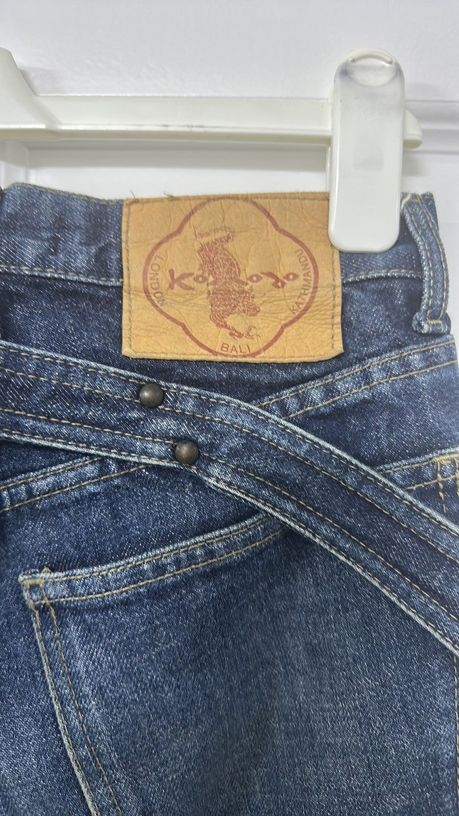 Vintage Komodo London Bali Kathmandu Straight Leg Denim Jeans size 10