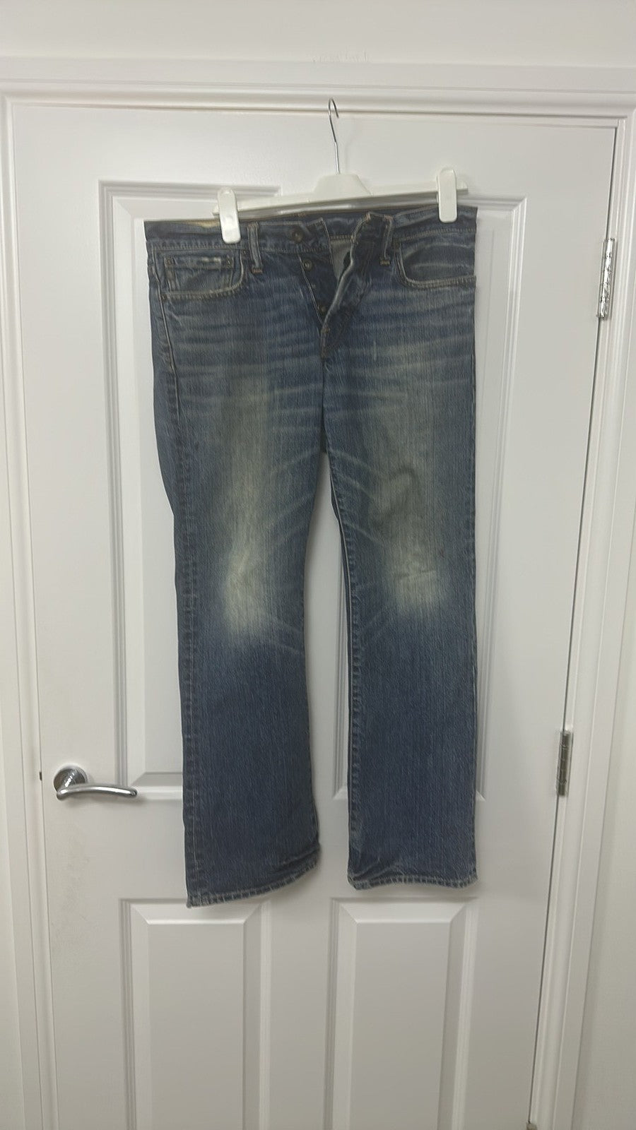 Abercrombie & Fitch Men's W30 L30 Straight Leg Distressed Jeans