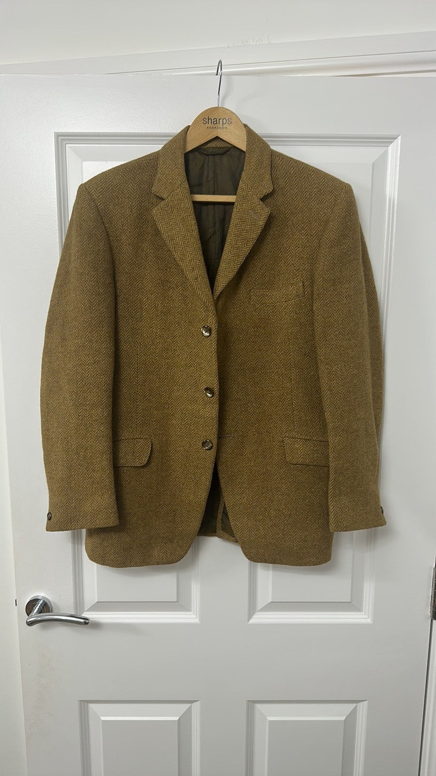 Vintage Cecil Gee of London Herringbone Wool Blazer 38 inch chest