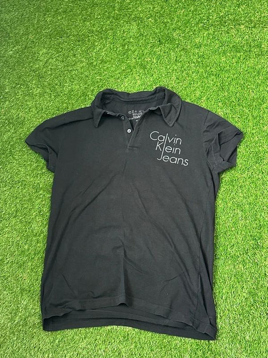 Boys age 14 (Large) Calvin Klein Polo shirt in black