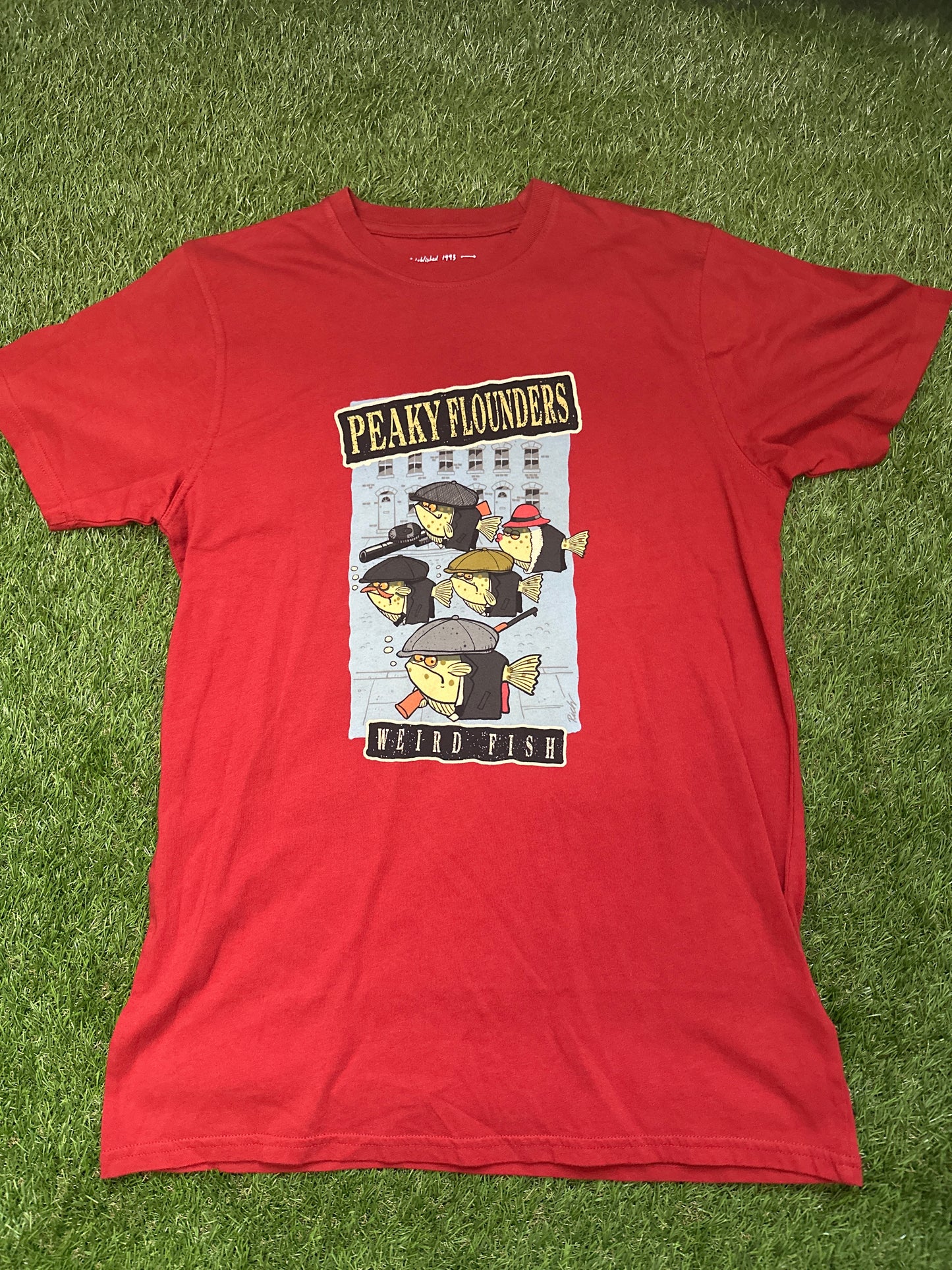 Weird Fish Small Peaky Flounders T-Shirt - New