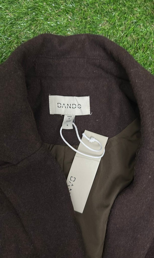 Dando Brown Wool Blend Jacket - size Medium