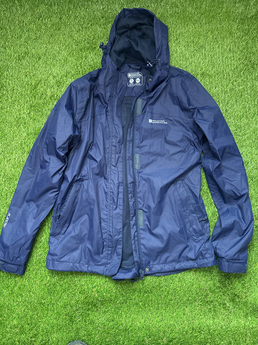 Mountain Warehouse Navy Waterproof Jacket Size 10 blue