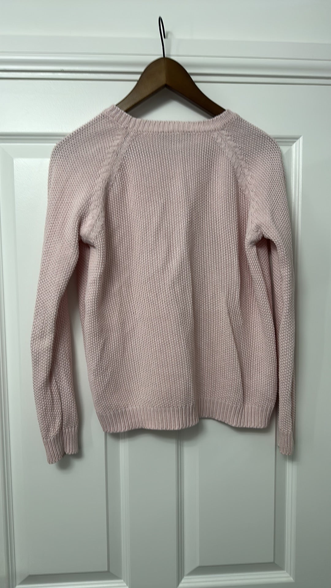 Weekend Max Mara Pastel Pink Cotton Knit Jumper size 10