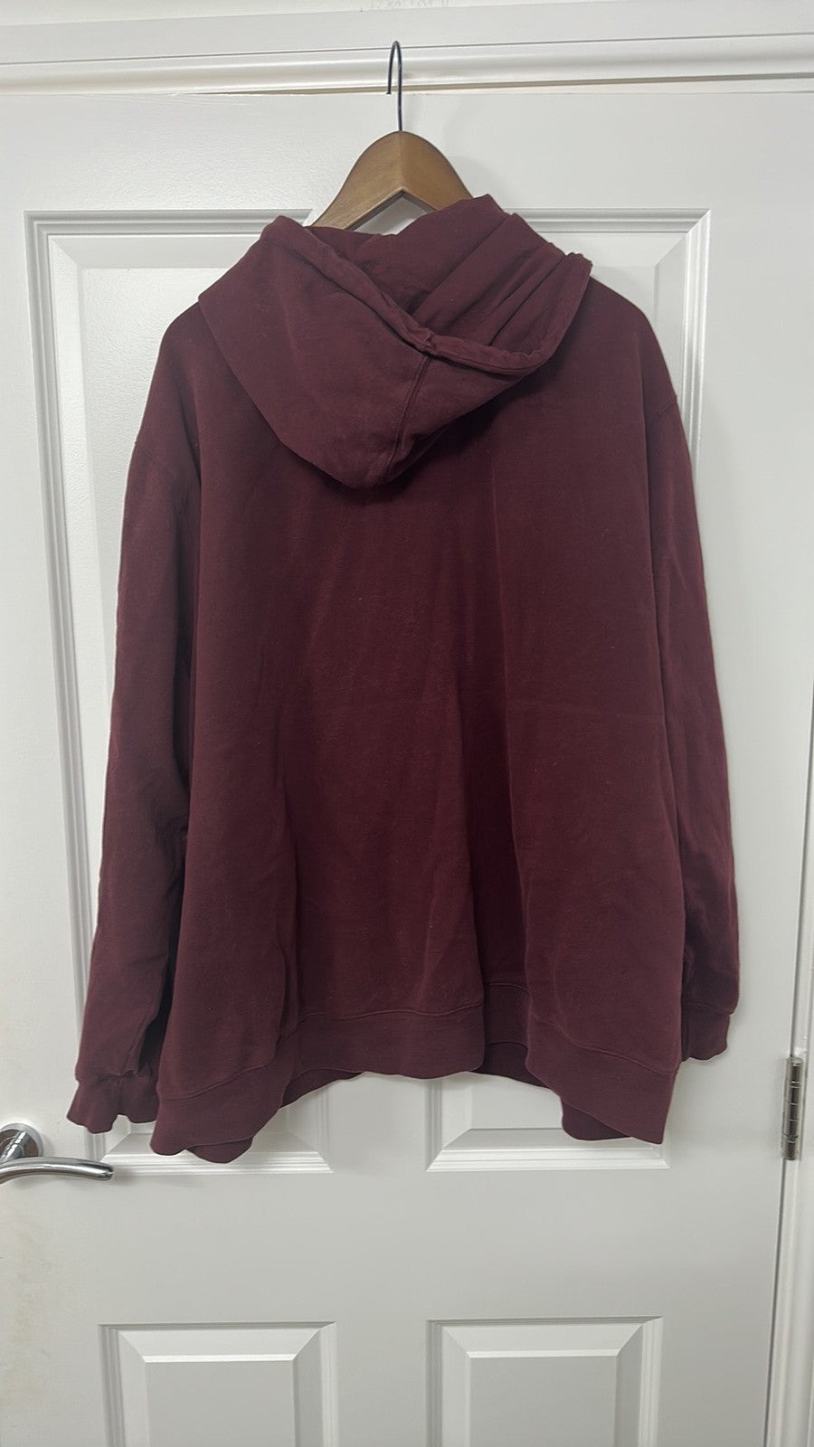 George Burgundy Zip-Up Hoodie XXXL