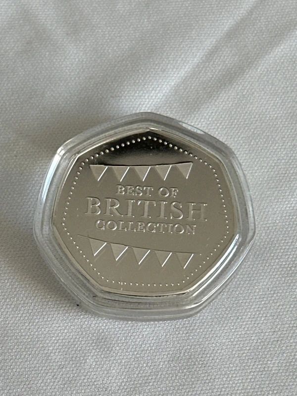 Best of British coin - Rugby - Silver-Plated coin
