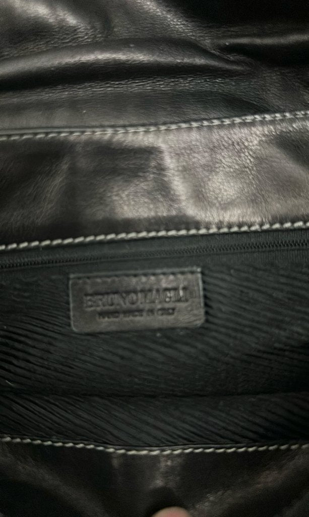 Bruno Magli Black Leather Handbag