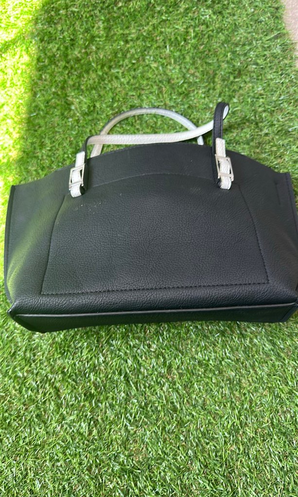 Calvin Klein Black Leather Tote Bag