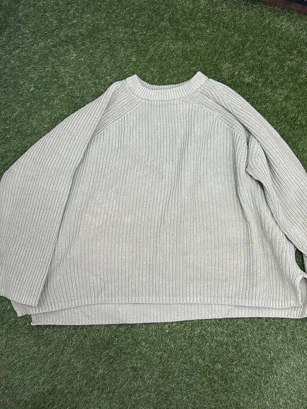 M&S Collection green rib knit jumper XL