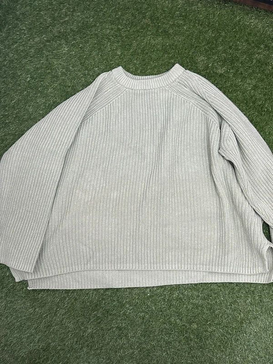 M&S Collection green rib knit jumper XL