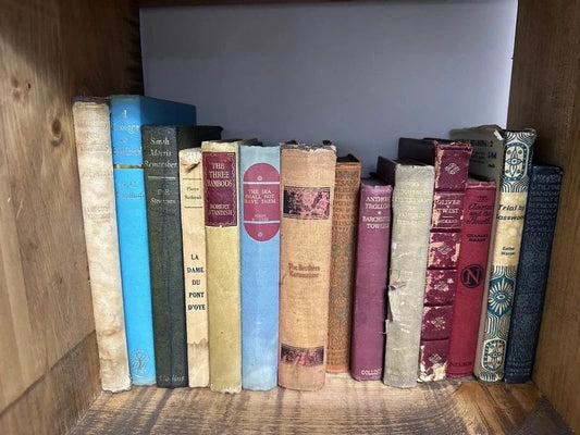 vintage decorative book bundle of 14 books