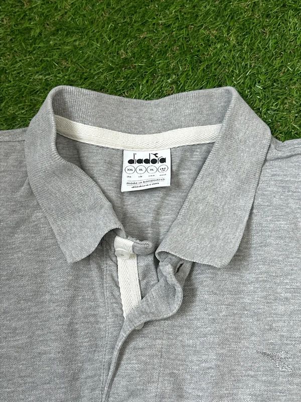 Diadora XL grey polo shirt
