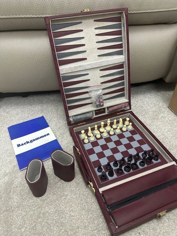 Studio Anne Carlton (SAC) Rare Vintage Backgammon And Chess Set