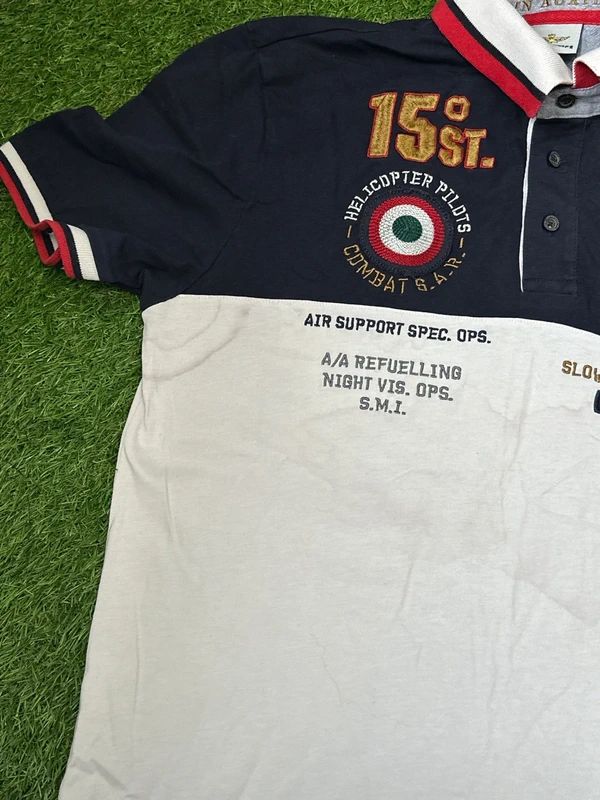 Aeronautica Militare Large polo shirt features iconic embroidery