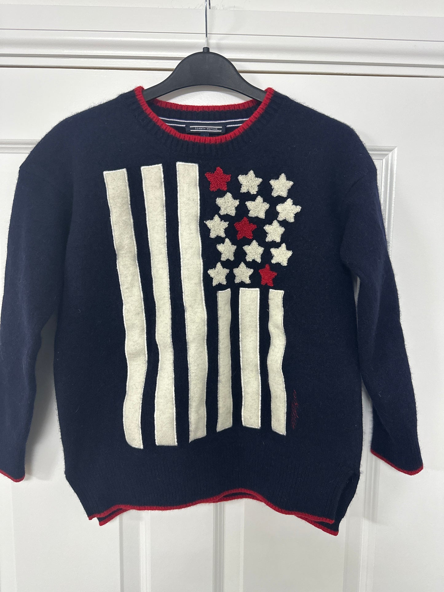 Tommy Hilfiger Kids Large Unisex Flag Jumper