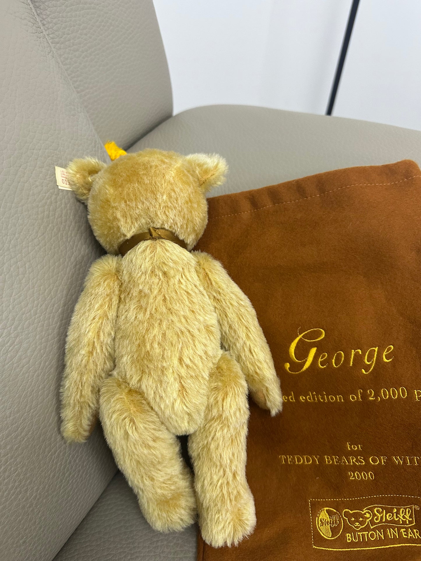 Steiff "George" teddy bear,2000 limited edition for Teddy Bears of Witney
