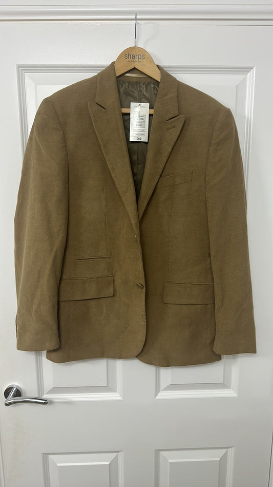 Marks & Spencer Tan Corduroy Blazer Jacket - 38 Short - New with Tags