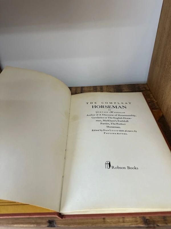 The Complete Horseman by Gervase Markham 1976