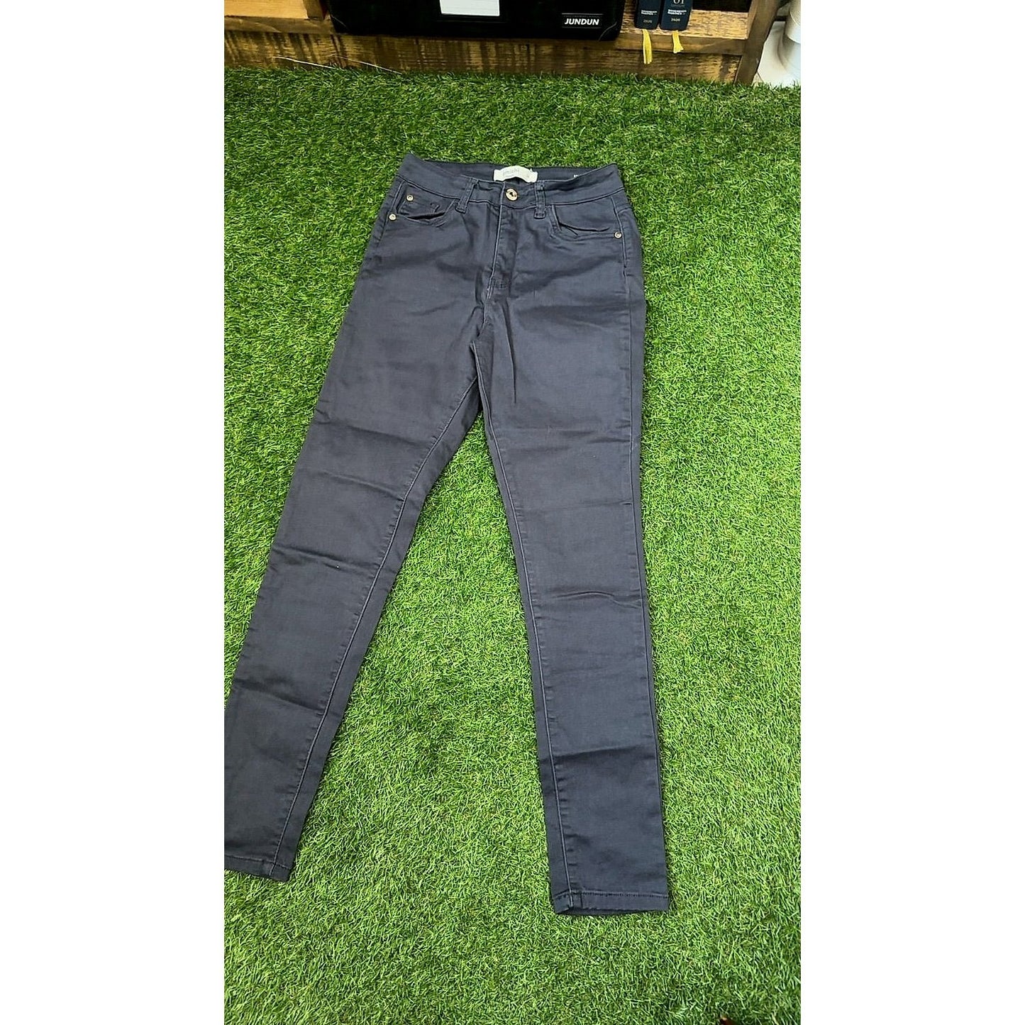 Amichi Básicos High Rise Slim Jeans, Navy, Size 36 (EU) UK size 8