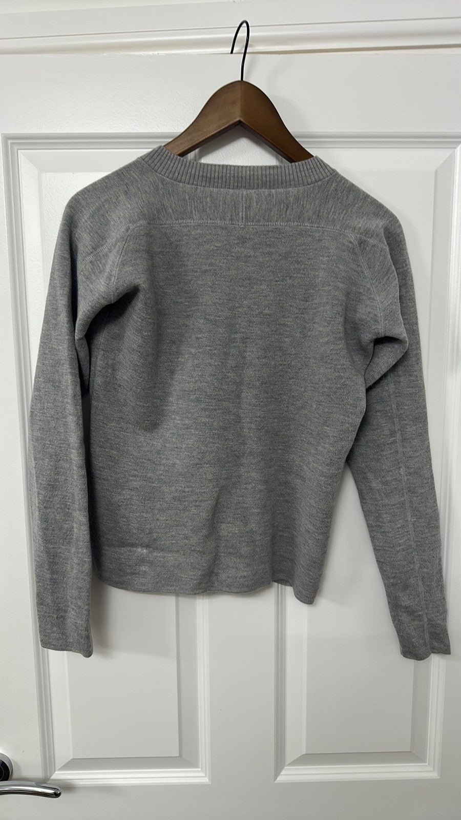 FFC Grey Zip-Up Merino Wool Blend Cardigan size small